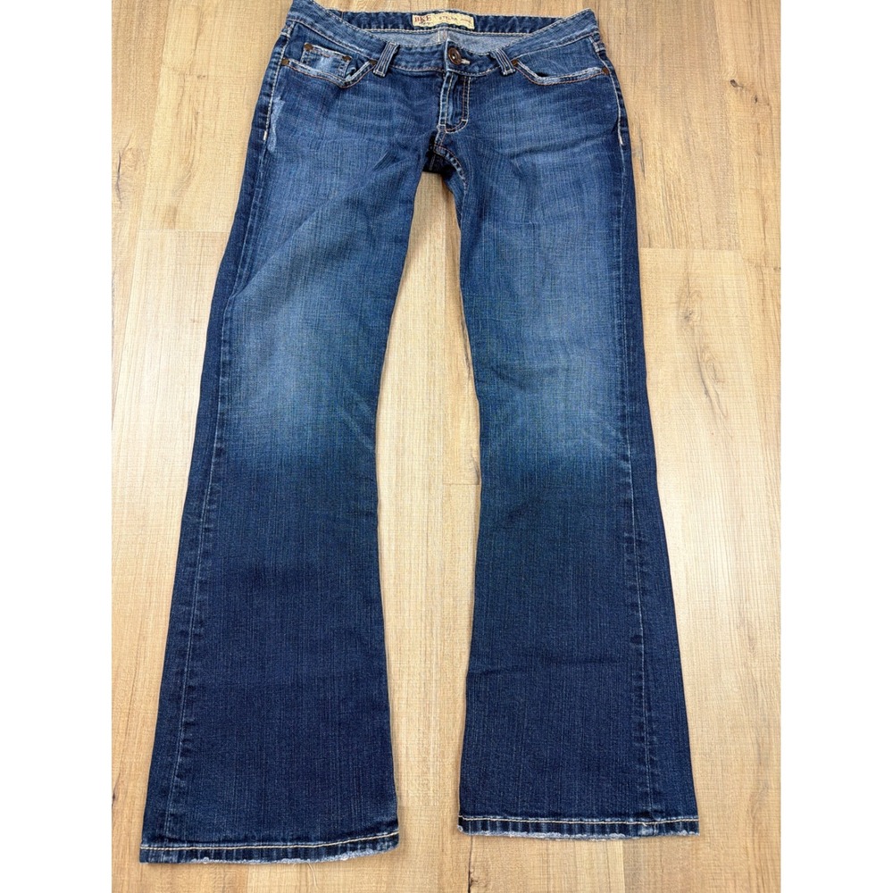Y2K Buckle BKE Stella Stretch Low Rise Bootcut Jeans Womens Size 30 Flap Pocket - Picture 2 of 8